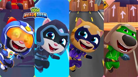 Talking Tom Hero Dash Super Trooper Tom Vs Moonlight Angela Vs Midnight