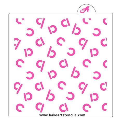 Abc Letter Pattern Stencil Alphabet Cookie Stencil Teacher Stencil