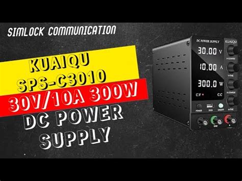KUAIQU SPS-C3010 30V/10A 300W Black Variable Laboratory | Review And ...