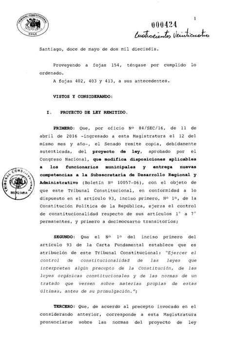 Sentencia Definitiva Tribunal Constitucional 12 05 2016