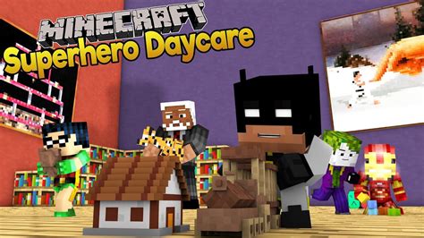 Minecraft Baby Superhero Daycare Baby Batman And Baby Robin Youtube