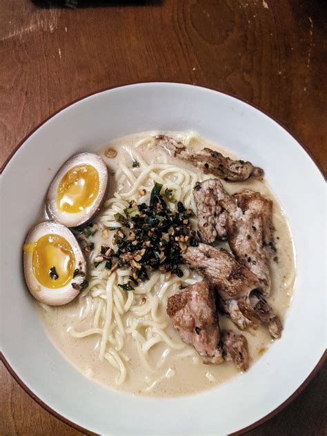 Best Tonkotsu Ramen I've made (so far) : r/ramen