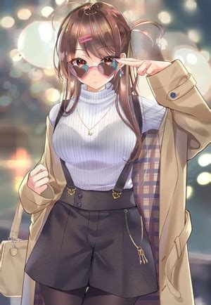 Muka Tsuku Anime Girls Chizuru Mizuhara Brown Eyes Kanojo Frontal