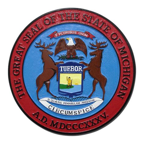 Michigan State Seal Plaque – American Plaque Company – Military Plaques ...