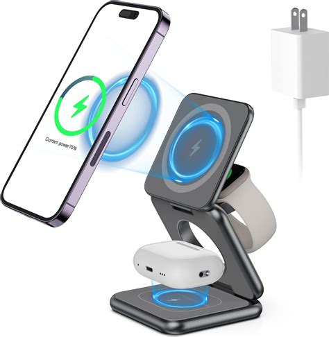 Amazon Foldable Magnetic Wireless Charger Aluminum Alloy In