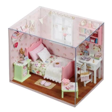 Doll House Diy Handmade Wooden Miniatura Furniture 3d Miniature