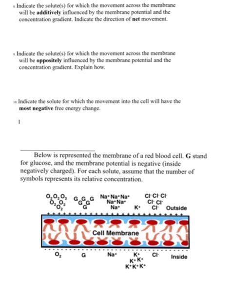 Solved Indicate the solute(s) for which the movement across | Chegg.com 