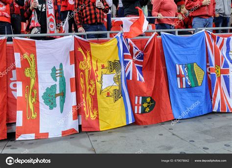 Toronto Canada September 2023 Flags Canadian Provinces Territories ...