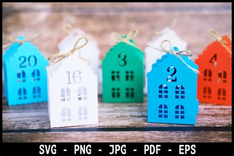 Advent Calendar Boxes Svg I Advent Calendar Paper Cut Bundle