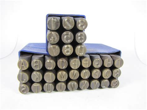 Huge 8mm 516 Metal Alphabet Stamps Letters Numbers For Hand Etsy