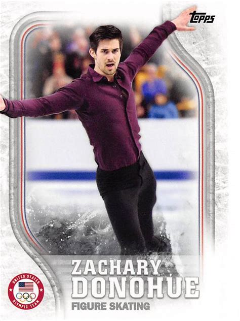 Zachary Donohue trading card (USA Olympics, Figure Skating) 2018 Topps ...