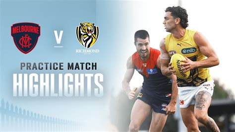 Melbourne V Richmond Highlights Practice Match 2023 AFL YouTube