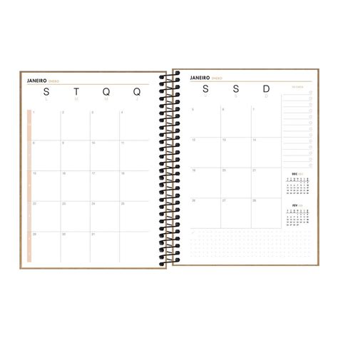 Planner Espiral Kraftwork M Tilibra Esfera Papelaria I Desperte