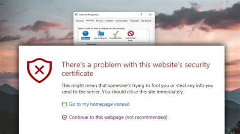 How To Fix There Is A Problem With This Websites Security Certificate