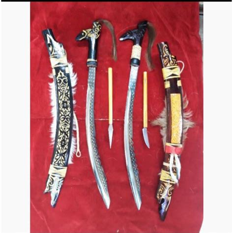 Jual MANDAU BAJA HITAM KHAS DAYAK KALIMANTAN Shopee Indonesia