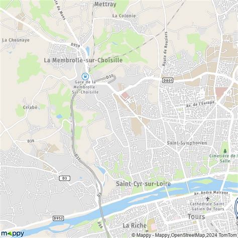 Map Saint Cyr Sur Loire Map Of Saint Cyr Sur Loire And