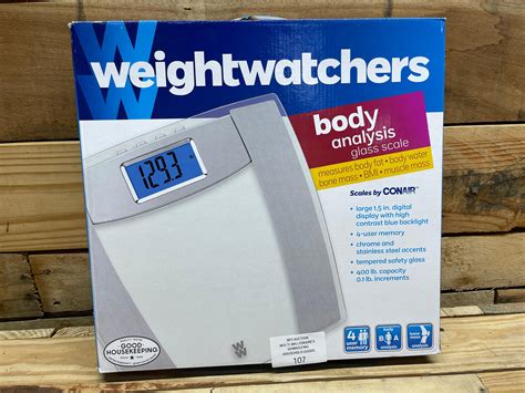 Lot Weight Watchers Glass Weight Scale By CONAIR 400LB Capacity