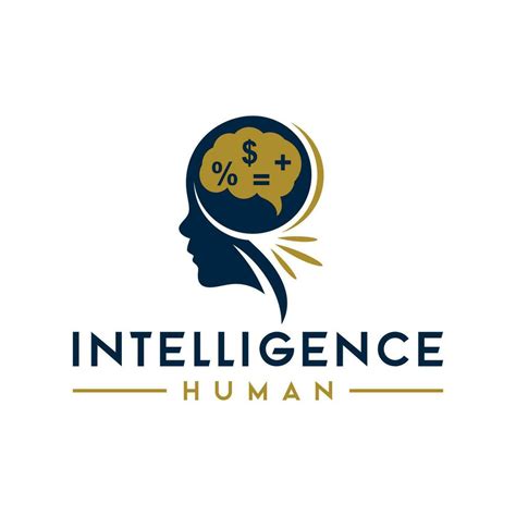 logo illustration  human intelligence  vector art  vecteezy