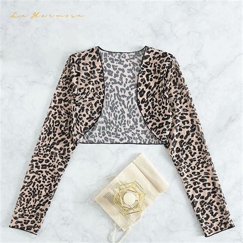 Sexy Bikini Leopard Print Mesh Beach Vacation Cover Up Sunscreen One Piece Swimsuit Womens Top