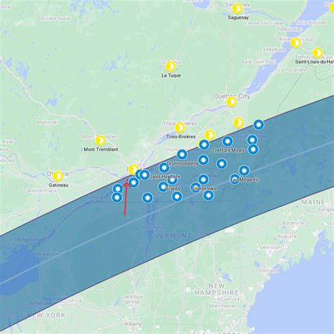 Solar Eclipse 2024 Montreal Map Free Leone Catlaina