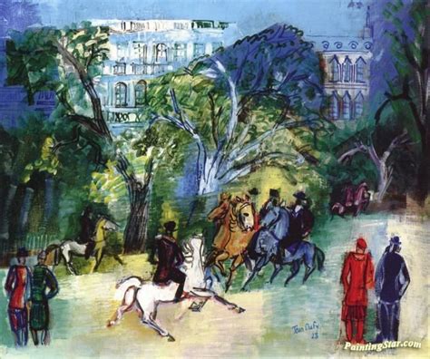 Bois De Boulogne Artwork By Jean Dufy Oil Painting And Art Prints On Canvas For Sale Painting