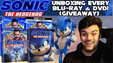 Unboxing Every Sonic The Hedgehog Movie 2020 Dvd And Blu Ray Review