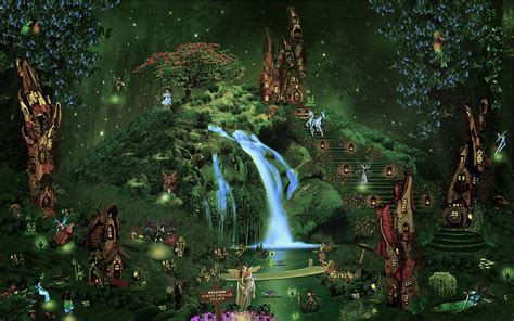 Fairy Garden Mural Brilliant Enchanted Forest Mural Hd Wallpaper Pxfuel