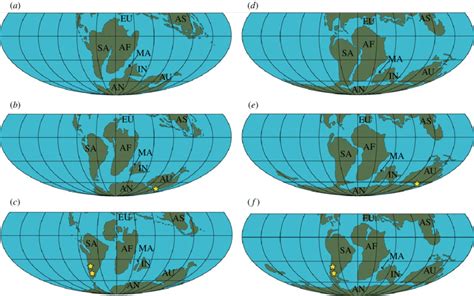 A C Palaeogeographic Reconstructions Depicting The Traditional Download Scientific Diagram