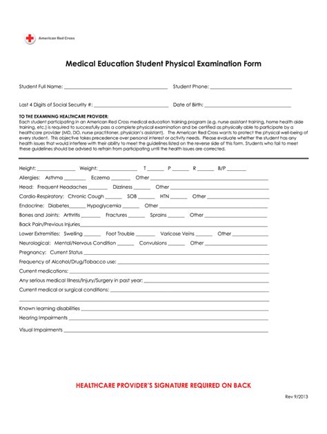 Cna Physical Form Fill Online Printable Fillable Blank Pdffiller