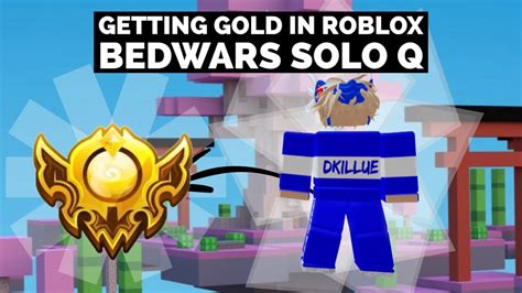 Getting Gold Rank Inroblox Bedwars Youtube