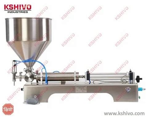 Smooth Stainless Steel Pneumatic Paste Filling Machine Single Head