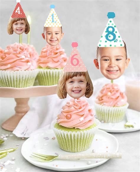 Cupcake Toppers Birthday, Cupcake Toppers Face, Birthday Cake Topper ...