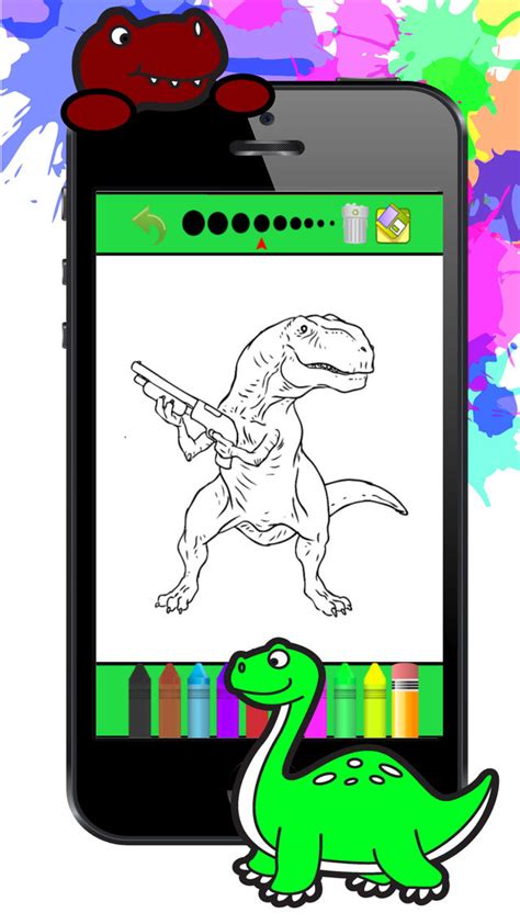 Dinosaur Coloring Pages Kids Game for iOS (iPhone/iPad) - Free Download ...