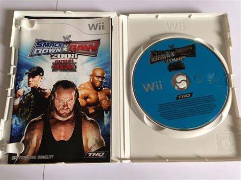 Wii WWE Smackdown Vs RAW 2008 Featuring ECW Sport Wrestling Nintendo