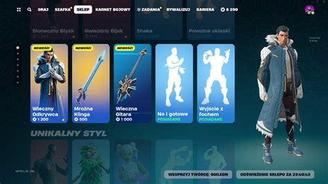 SKLEP FORTNITE 9 01 2024 WIECZNY ODKRYWCA NOWY SKIN KRZACZOR