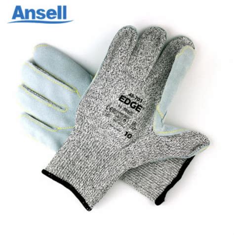 Ansell Edge Cut Resistance Leather Palm Gloves At Rs Pair