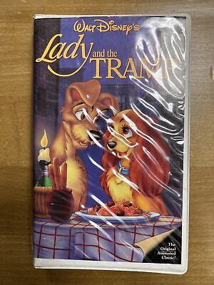 Walt Disneys Lady And The Tramp Vhs Movie Black Diamond Red Signature