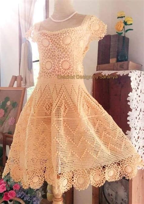 CrochÊ moldes mara vestido Artofit