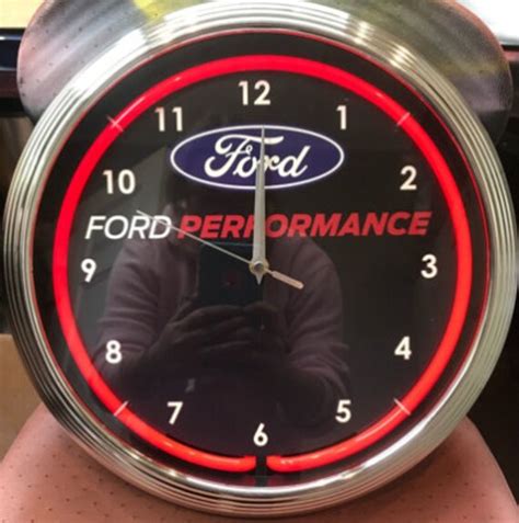 Ford Neon Clock Performance Truck Car Neons Signs Etsy