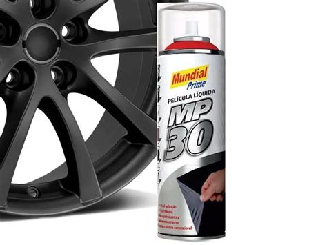 Envelopamento Spray Preto Fosco Mundial Prime MP30 Liquido 500ML