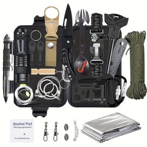 34 In 1 Survival Gear, Survival Kit Emergency Kit, Equipment Gear ...