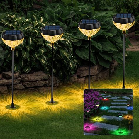 Milfech Solarlampen F R Au En Garten St Ck Solarleuchten Modi Led