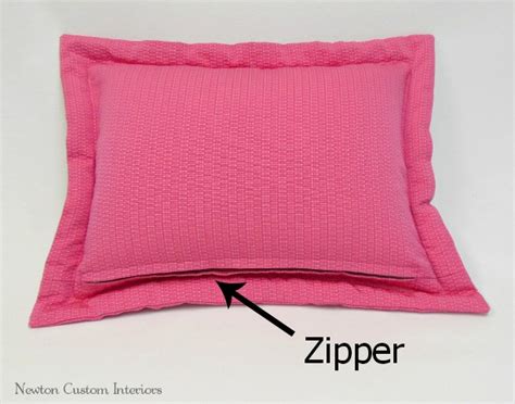 How To Put A Zipper In A Pillow