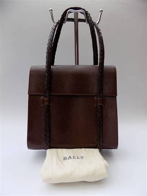 Sale Bally Vintage Brown Leather Handbag Authentic Designer Etsy Uk