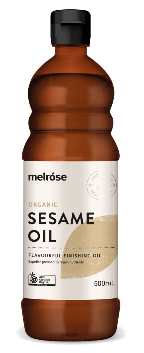 Melrose Sesame Oil Organic Unrefined Australian Vitamins