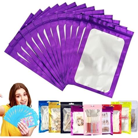 Lot De Sacs Herm Tiques En Mylar Avec Fermeture Glissi Re En