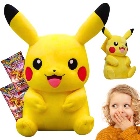 DUŻA MASKOTKA PIKACHU PLUSZAK PIKACZU POKEMON XL 45cm 20 kart