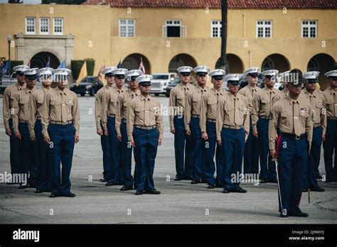 U S Marines With Platoon 3225 Kilo Company 3rd Recruit Training