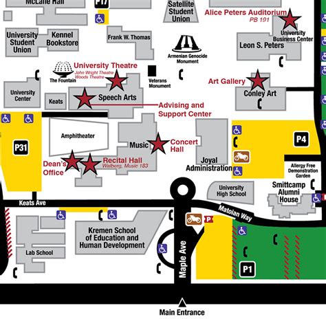 Fresno State Campus Map United States Map