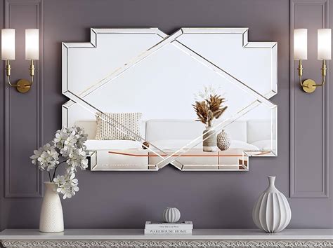 Thiết kế phòng khách mirror wall decor for living room cực đẹp và tiện nghi